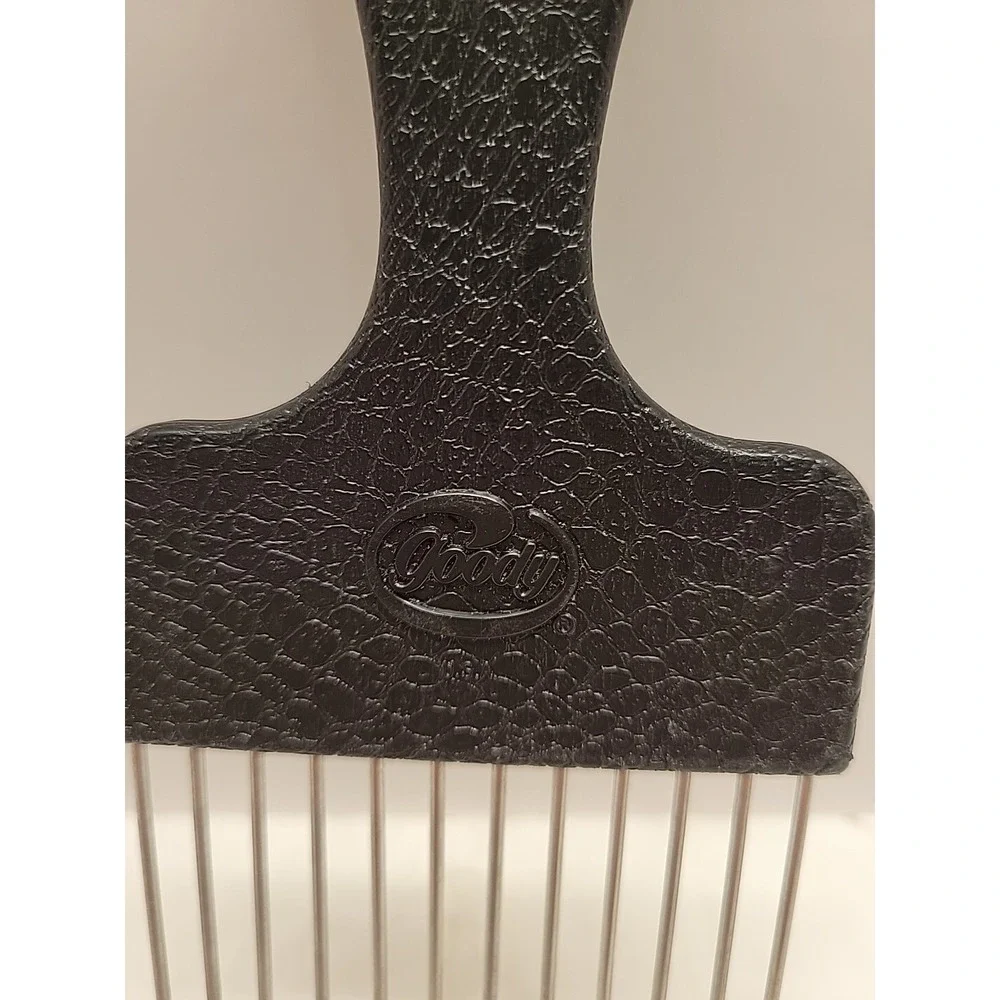 Vintage Goody Hair Pick Comb Plastic Crocodile Textured Embossed‎ 6.5
